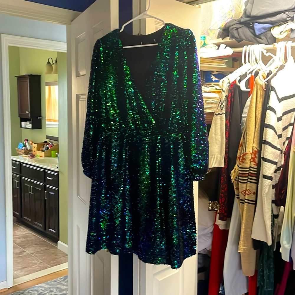 Sequin mini dress. Baltic born.